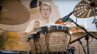 Bongos on a drum kit